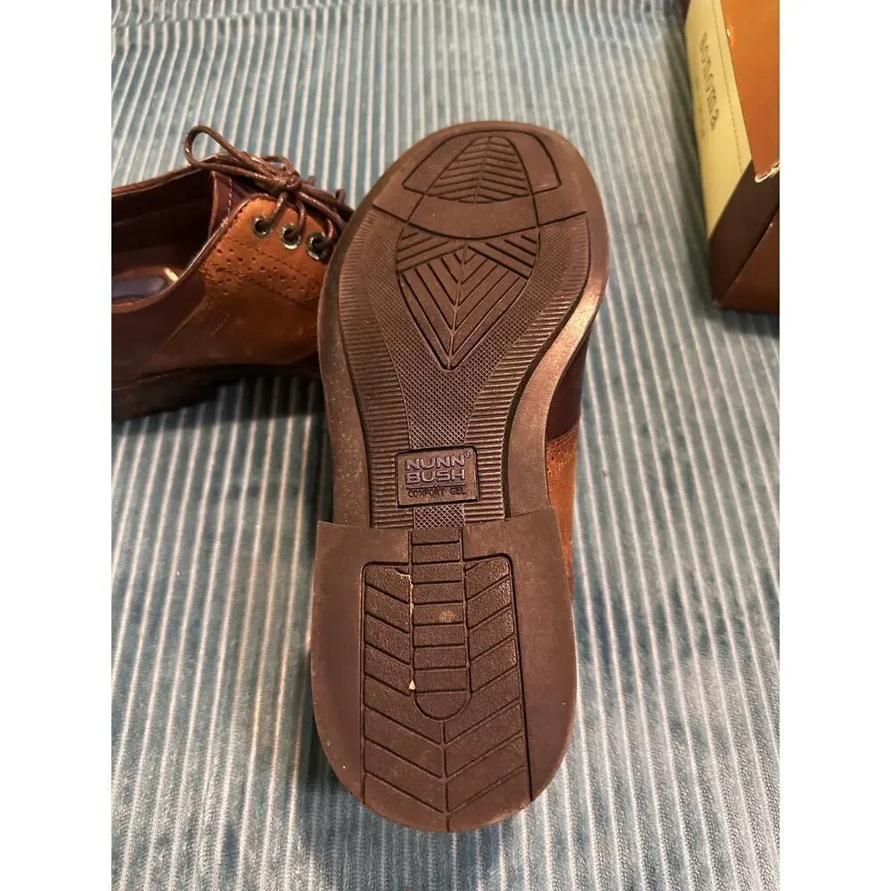 Nunn Bush Men’s Oxford Dress Shoes with Comfort Gel Insole Size 10.5